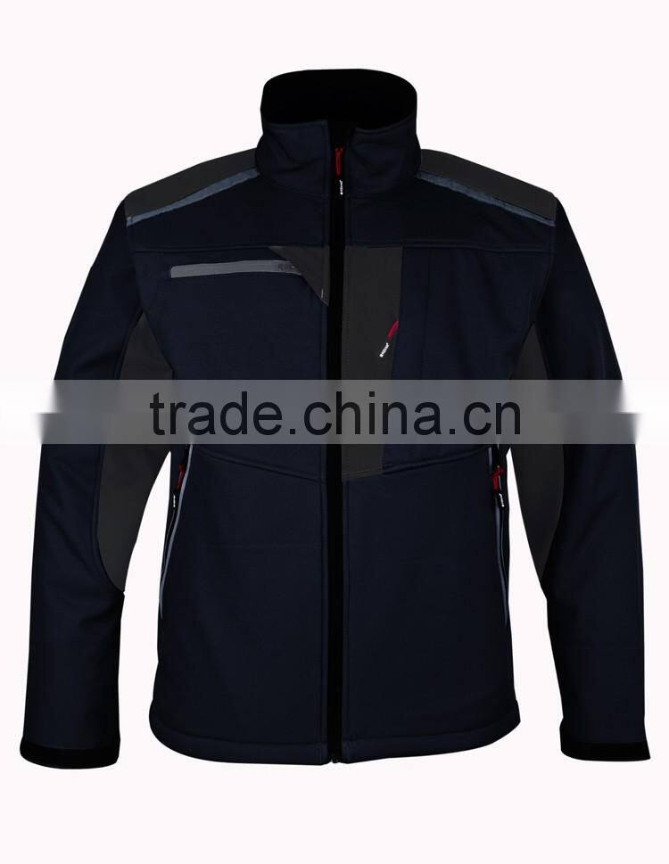 Waterproof workwear 3 layer soft shell jacket