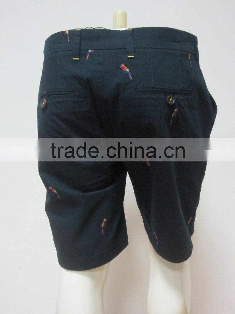 OEM new design fashionable High quality casual cotton elastic force shorts for men PS1375