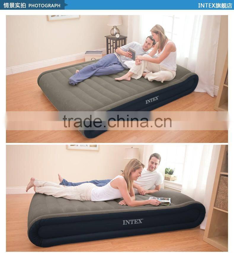 INTEX Inflatable Deluxe Mid Rise Pillow Rest Airbed