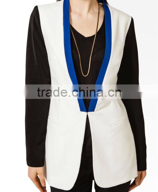 Longline Colorblocked Blazer