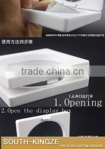 2016 New Product White ABS Square Jewelry/Earring/Bracelet/Necklace Display Frame