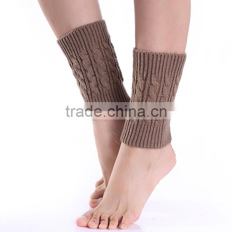 Women Winter Leg Warmers Socks Crochet Knit Boot Socks Toppers Cuffs
