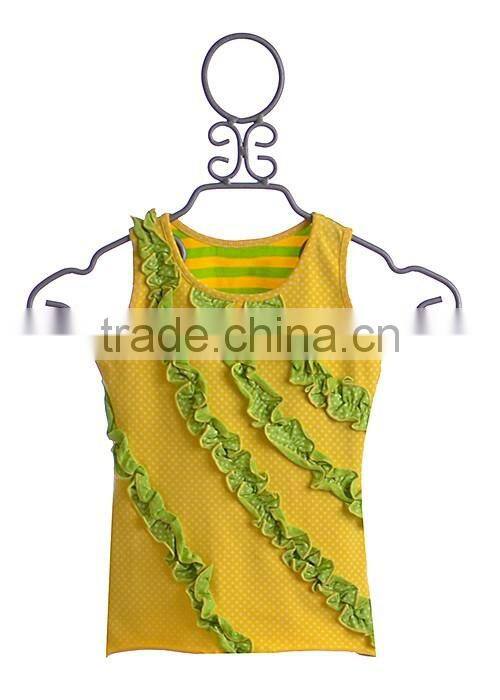 Pictures of girls cotton tops ruffle boutique clothing girls ruffle top 2017