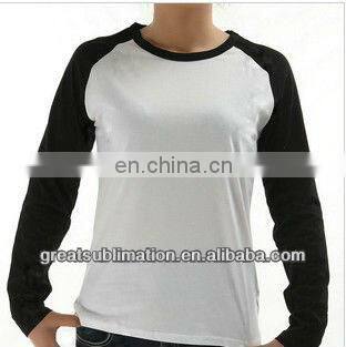 Woman long sleeve T-shirt For Sublimation