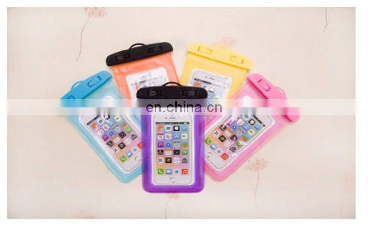 Black Waterproof Case Pouch Dry Bag with Neck Strap for Mobile Phone