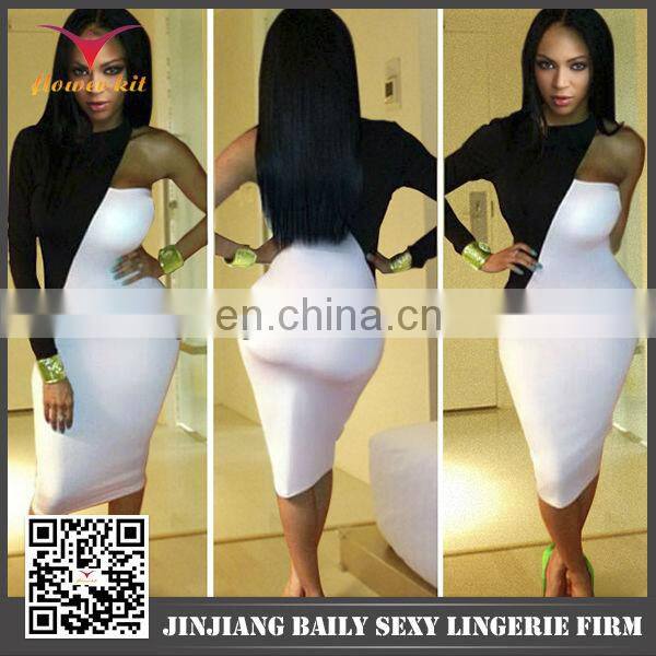 Factory manufacture latest popular emerald green bandage dress