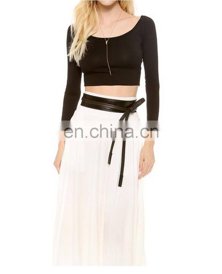 2016 New arrive ladies plain crop top