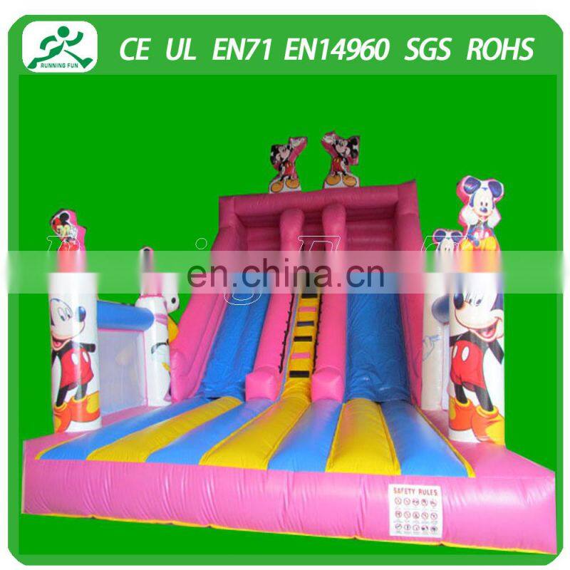 Attractive inflatable castle slide, stair slide inflatable