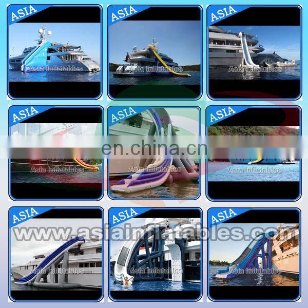 New Design High quality Customized Inflatable Ocean Yacht Water Slide for Commercial use
