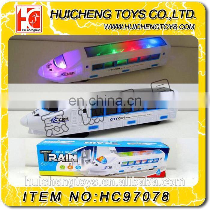 3D High-speed plastic tracks brilliant light musical electric toy train sets for sale