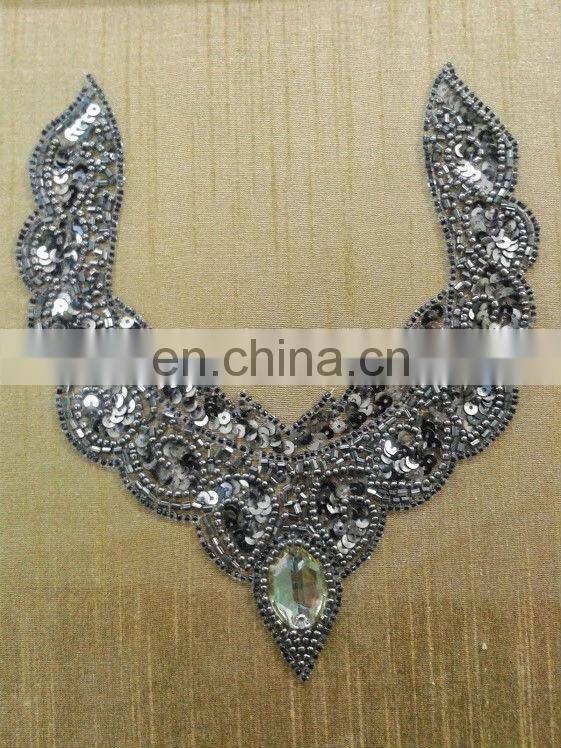 ORANGE SEED BEAD TWISTER NECKLACE 1940's HAUTE COUTURE