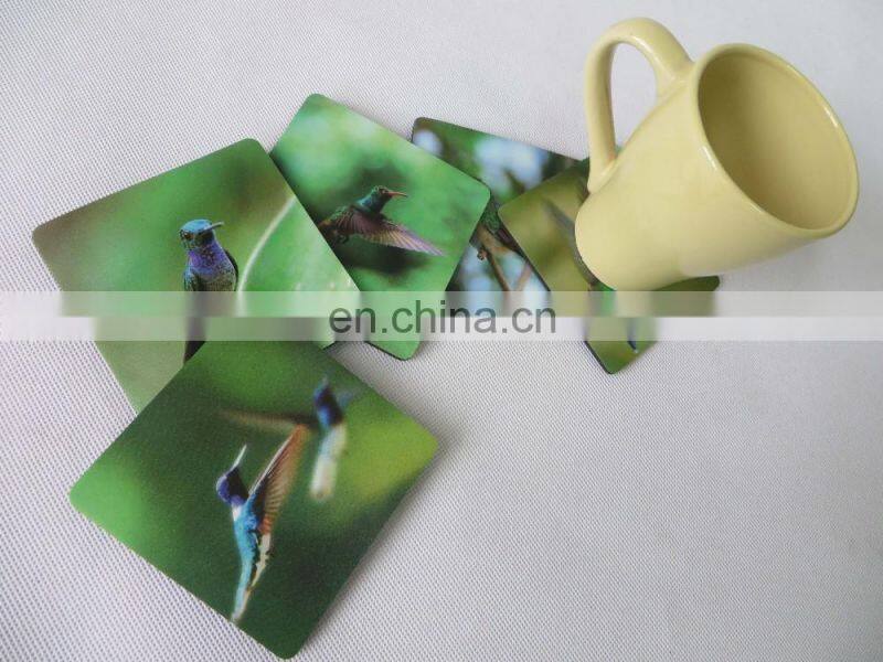 Custom colorful EVA foam coffee cup mat with printing logo