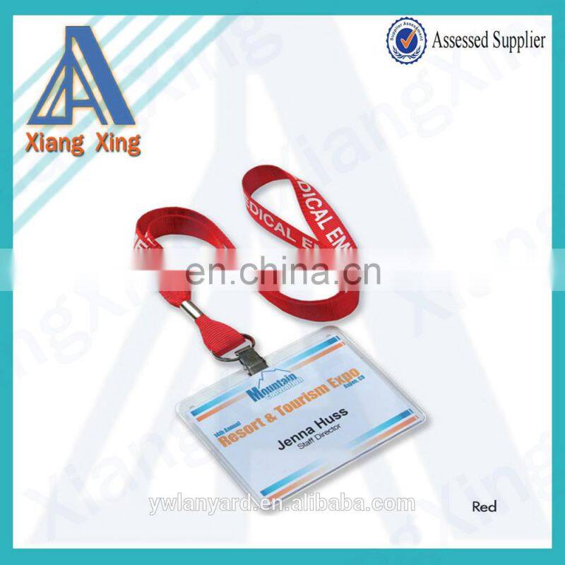 Black Rigid Plastic double sided rigid badge holder