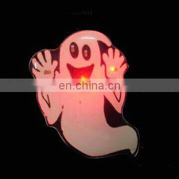Happy Face with Led Design Flashing Badge for Promotion