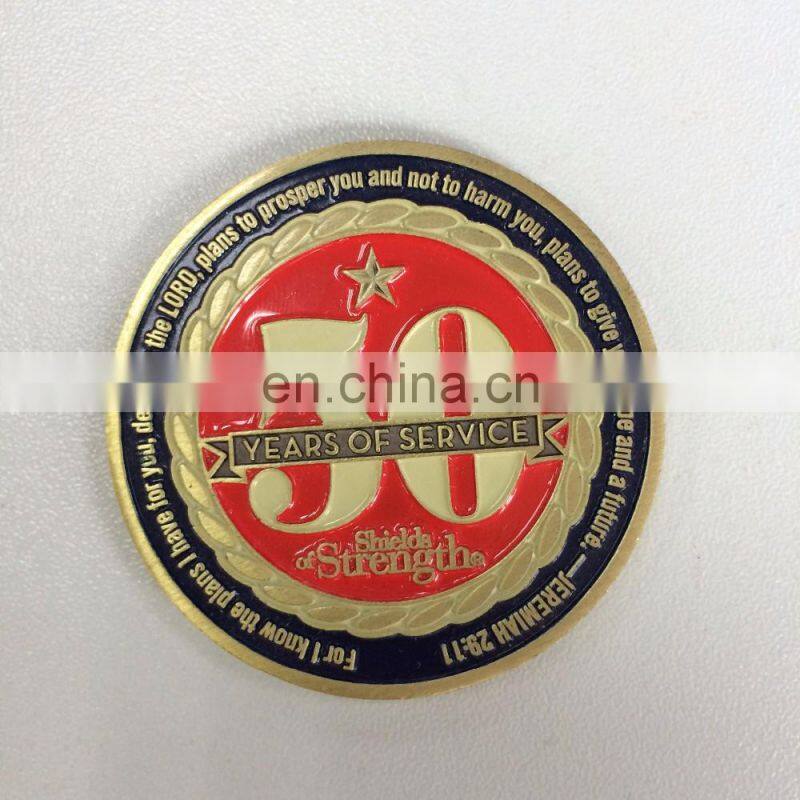 custom challenge coin and gold coin embossed with figures and animal or letter as souvenir coin