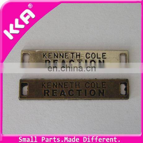 Beautiful metal label/zinc alloy label