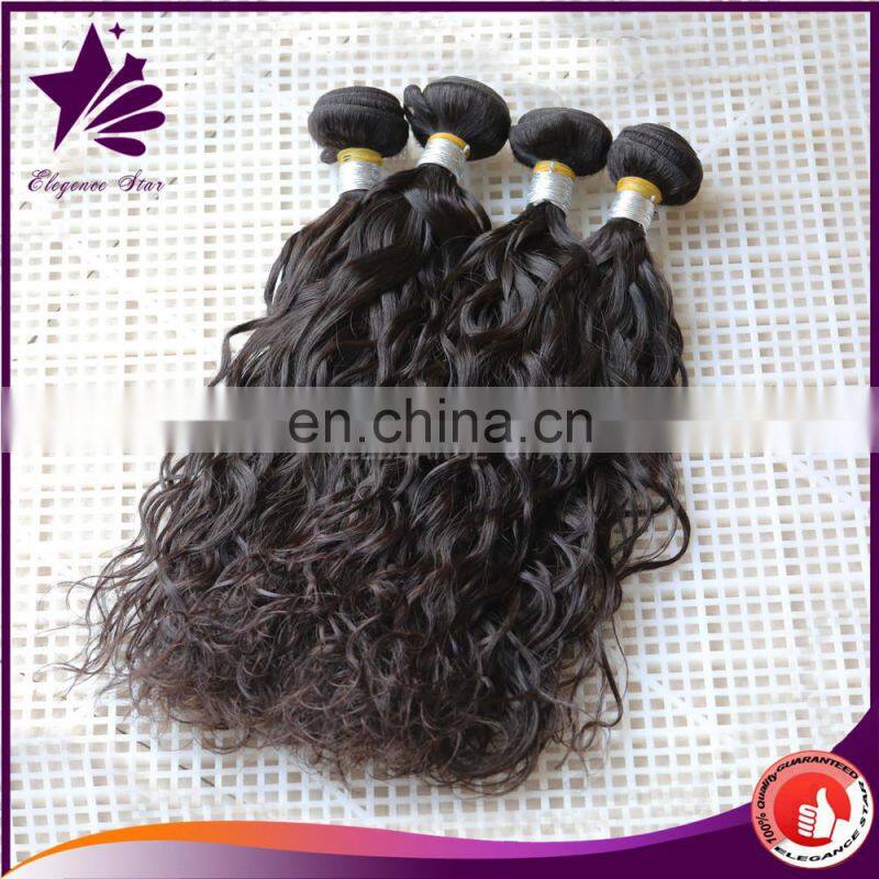 natural wave virgin brazilian human hair weave