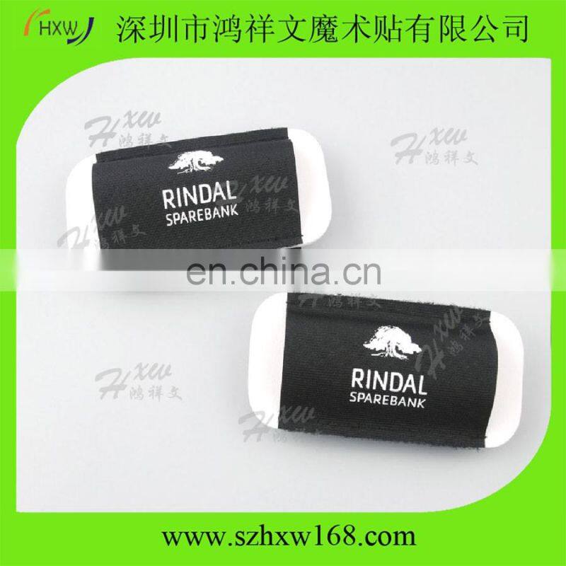 Black custme logo loop tape ski sleeves for cross country ski sports