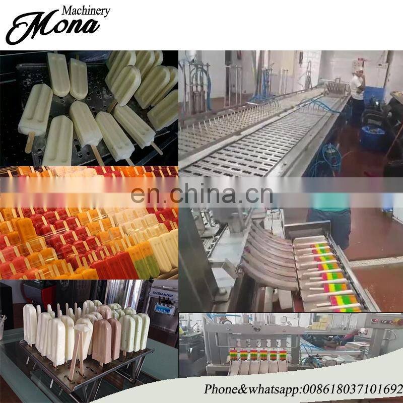 Factory direct supply ice cream popsicle machine/popsicle packing machine/industrail whole popsicle making production line
