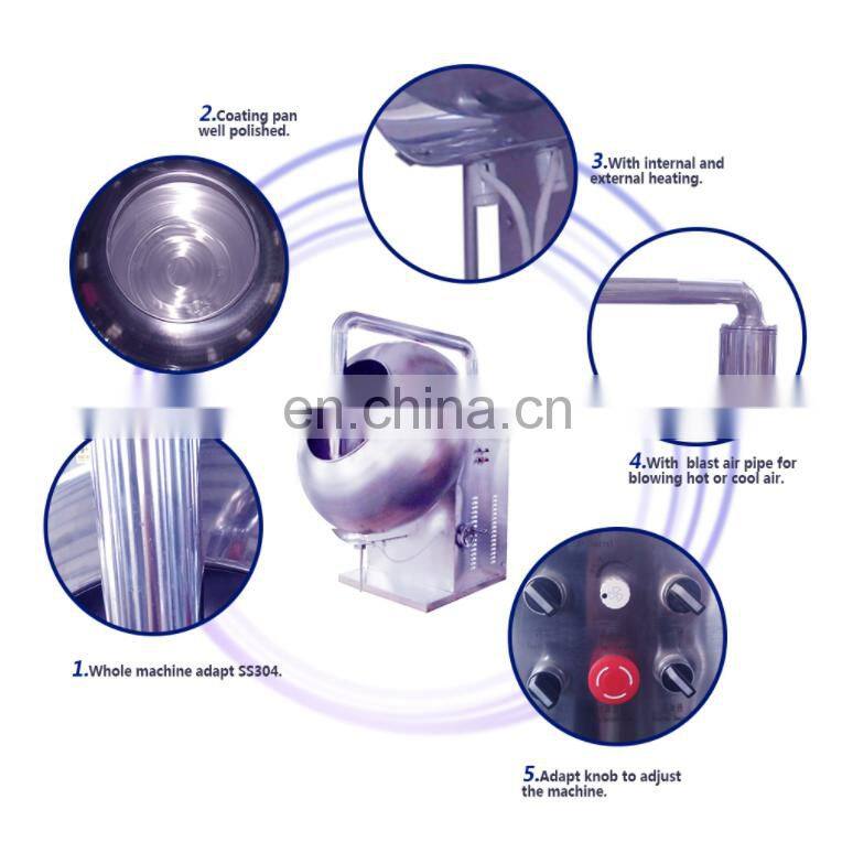 automatic sugar chocolate coating machine