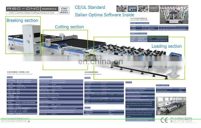 CNC Glass Cutting Table Line for Float Glass