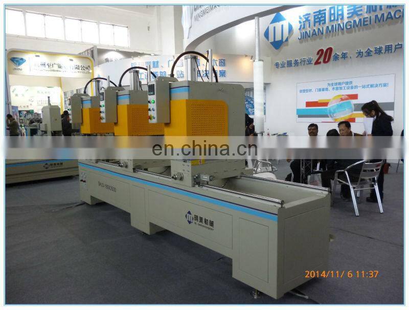 Welcome.New Four-head PVC Welding Machine on aluminium window-door profile