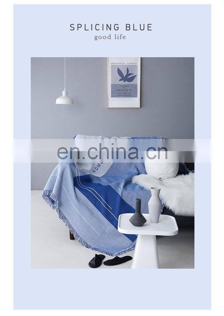 RAWHOUSE cheap factory price original ins sofa cover for fall Nordic woven decorative throw blanket with low moq