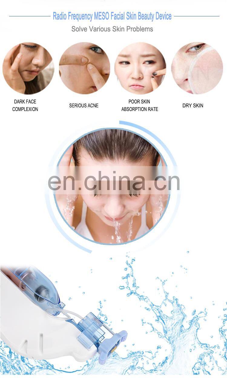 Newest Product Radio Frequency Water Gun Micro Power Mesotheray Machine Mesotherapy Gun Skin Rejuvenation Whitening