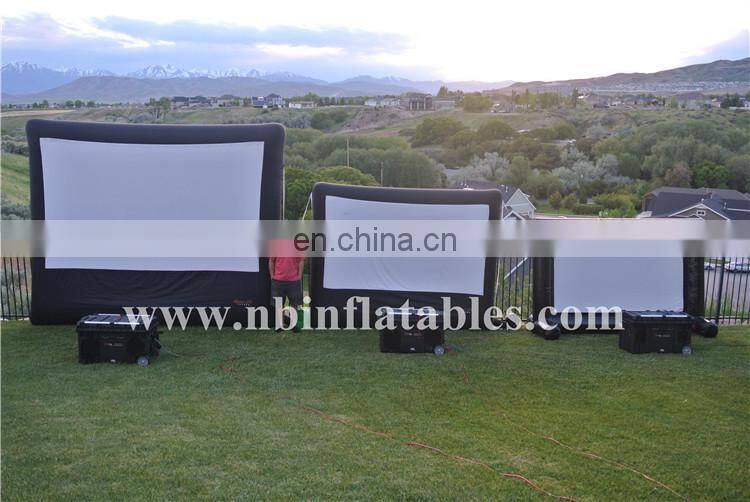 Black Inflatable Cinema Screen Outdoor Party Inflatable Video Wall Screen
