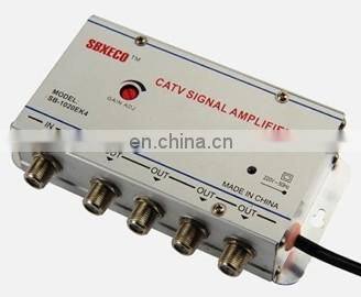 Indoor high quality 4 way CATV signal amplifier