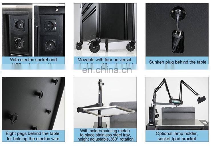 Dongpin tattoo equipment tattoo table work and trolley tattoo ink with cabinet