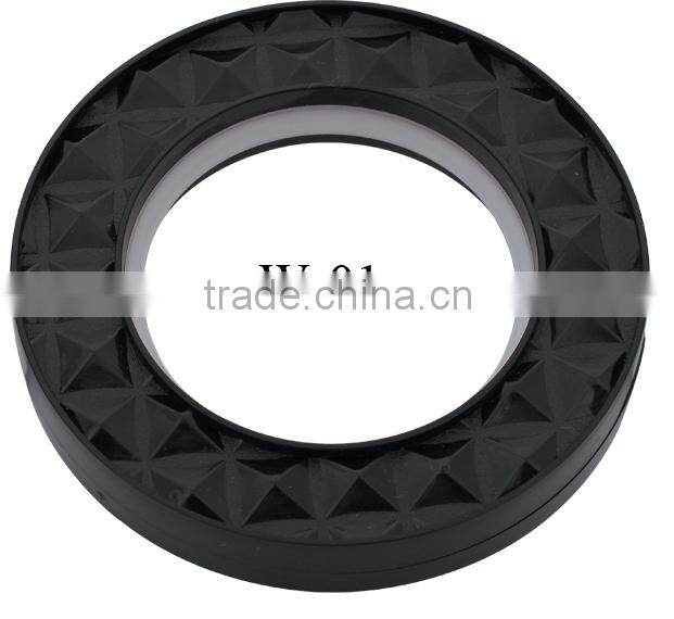 W Plastic Curtain Eyelet iron ring abs plastic rings