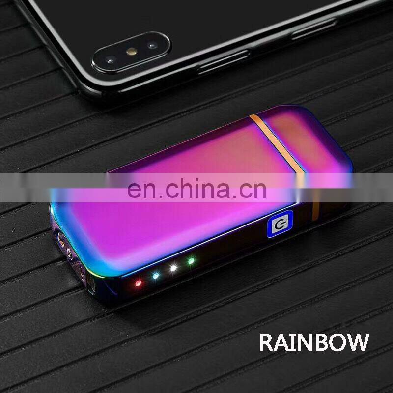 High quality electric rechargeable usb lighter with battery indicator display