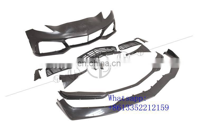 2018year C7 front bumper fit for C7 ZR1 style bodykit pp material bumper