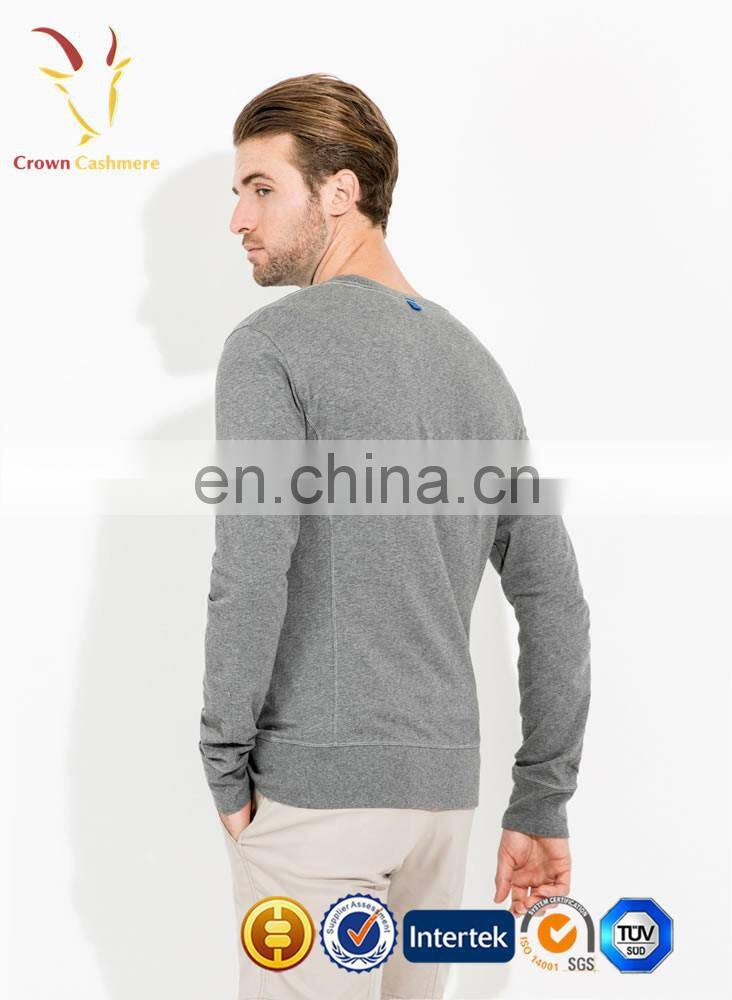 100% Cashmere V Neck Cardigan Sweater for Men