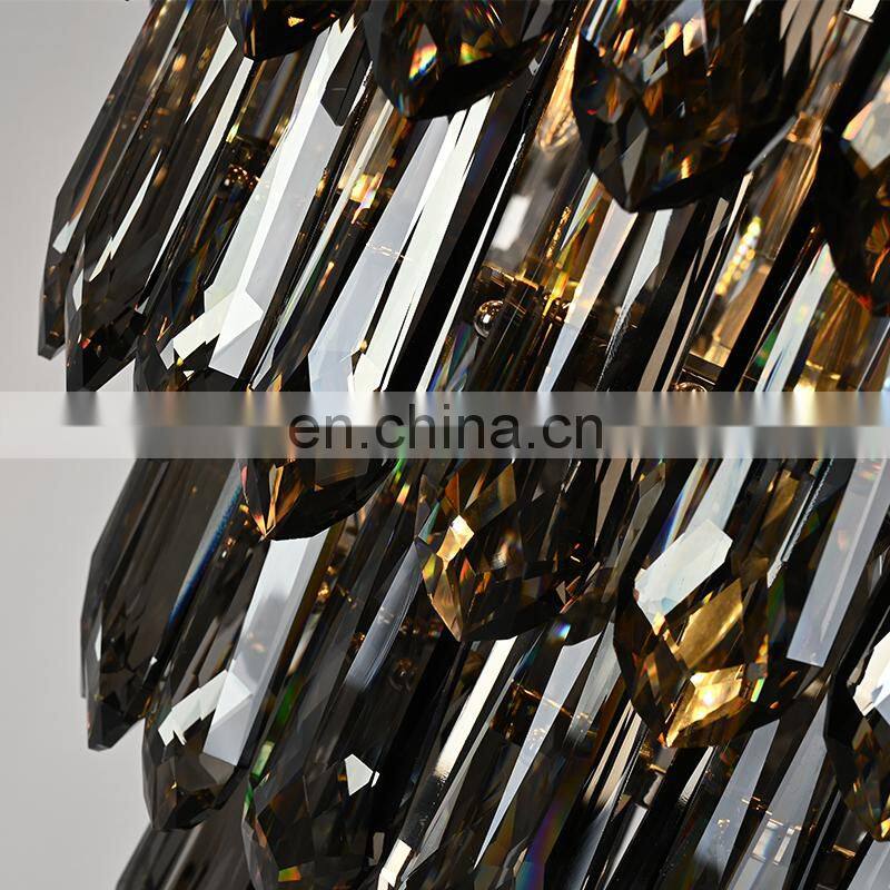 Luxury atmospheric living room personality necktie crystal Chandelier