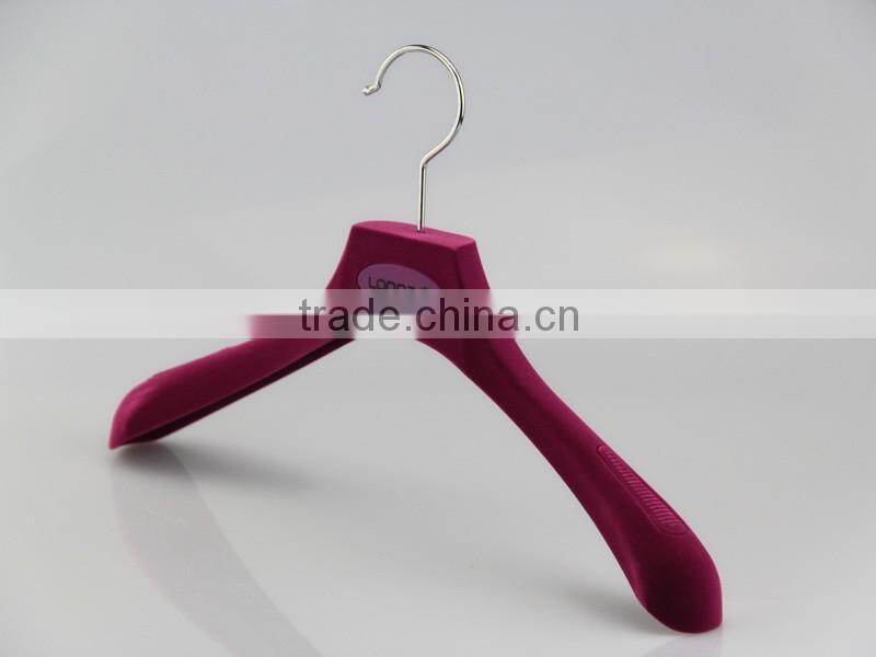 hot red plastic hanger velvet coat hanger