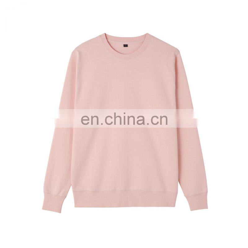 Custom round neck fashion brand sweater men's long-sleeved solid color pullover