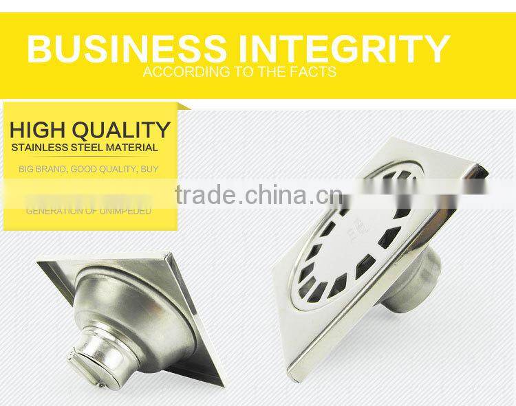 WESDA 3.5inch High Quality Double sealing Brass Floor drain,rectangular floor drain,floor drains stainless steel