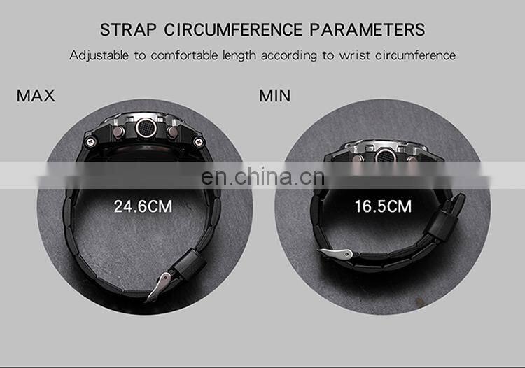 Sanda 6008 Relogio Masculino Sport Men's Watches Luminous Waterproof Analogue Digital Watches Men'S