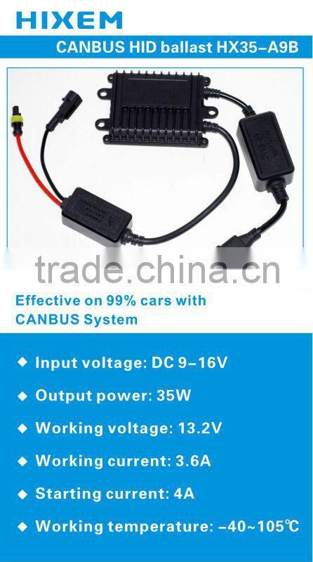 KIT XENON CANBUS H7 6000K 35W 9-32V SUPER SLIM HID AC CAR OR TRUCKS