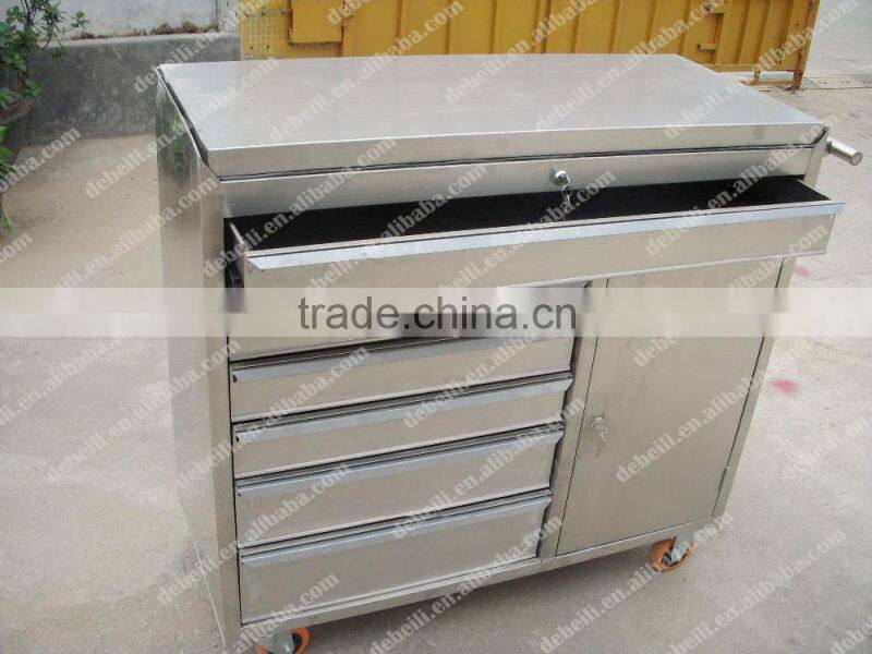 8-Drawer Roller Cabinet With Wheels Stainless Steel Tool Box AX-3112-1