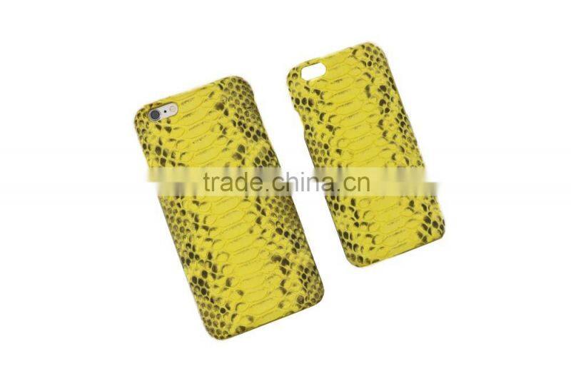 High Quality Luxury Colorful Real Python Snake Skin Leather PC Mobile Phone Case for Iphone6/6s Plus