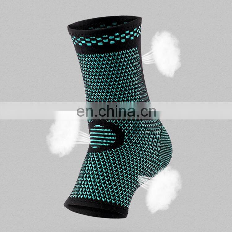 Elastic Nylon Ankle Support Knitted Half Open Toe Compression Socks Sports Injury Foot Supporting Ankle Protection Socks Sleeve