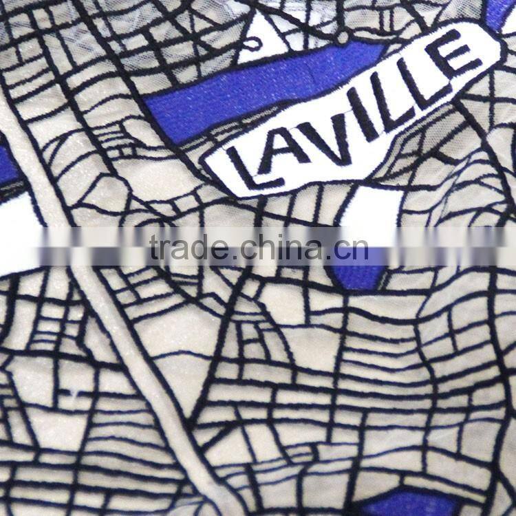 Chinese factory custom pattern water soluble irregular chiffon embroidery lace fabric