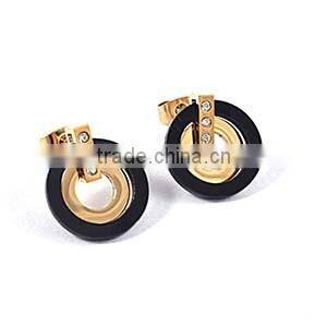 Girl rings black dubai gold jewelry earring
