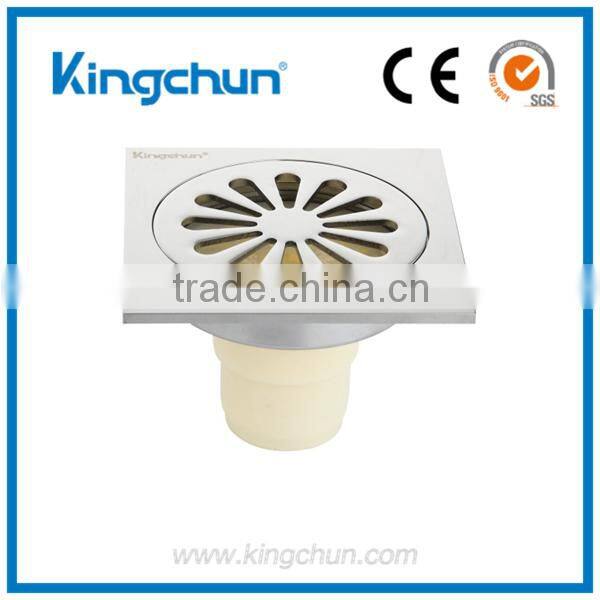 Best Quality bathtub sink accessories brass waste floor drain chrome plated(J8001-C)