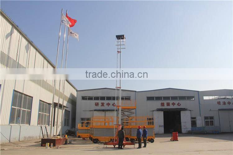 anti-rotating telescopic cylinder hydraulic lift platform truck