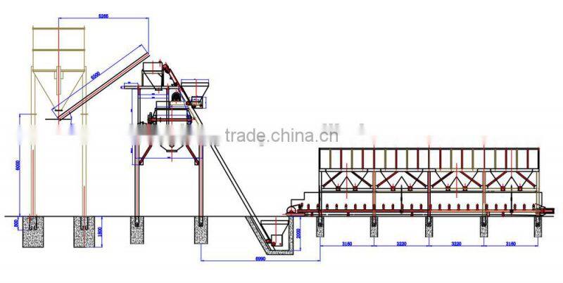 Reasonable Structure Electric Used Machinery Concrete Batching Plant 75m3/h