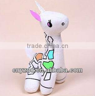 new arrvials washable painting plush sheep toy / washable painting plush toy